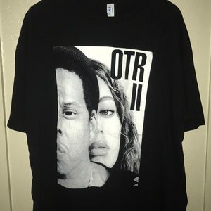 Jay z & Beyonce OTR 2 on the run tour rap T shirt